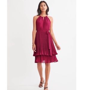Ann Taylor Polka Dot Tiered Halter Dress - 4 EUC